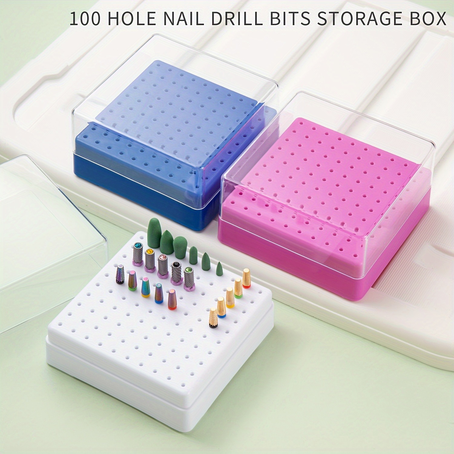 Nail Drill Machine - 30/100 Delik 1PC Çeşitli Stillerde Tırnak