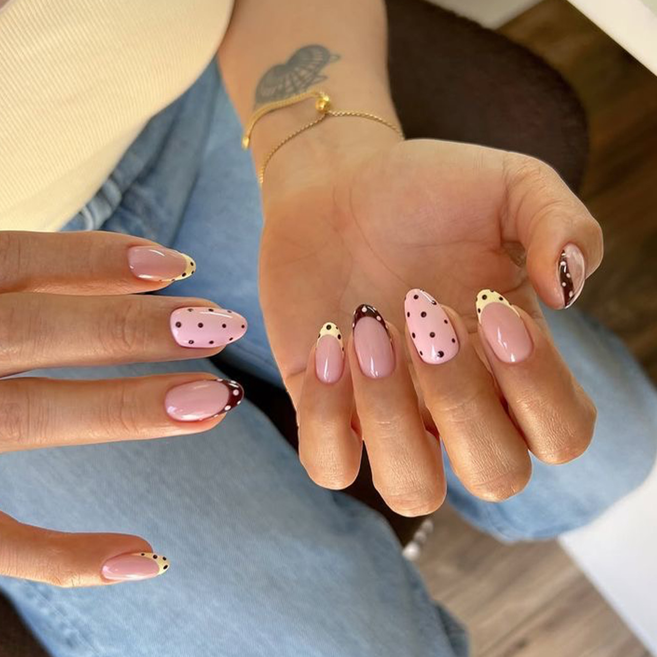 Nail Art Pink - 24 Adet Badem Şeklinde Takma Tırnak