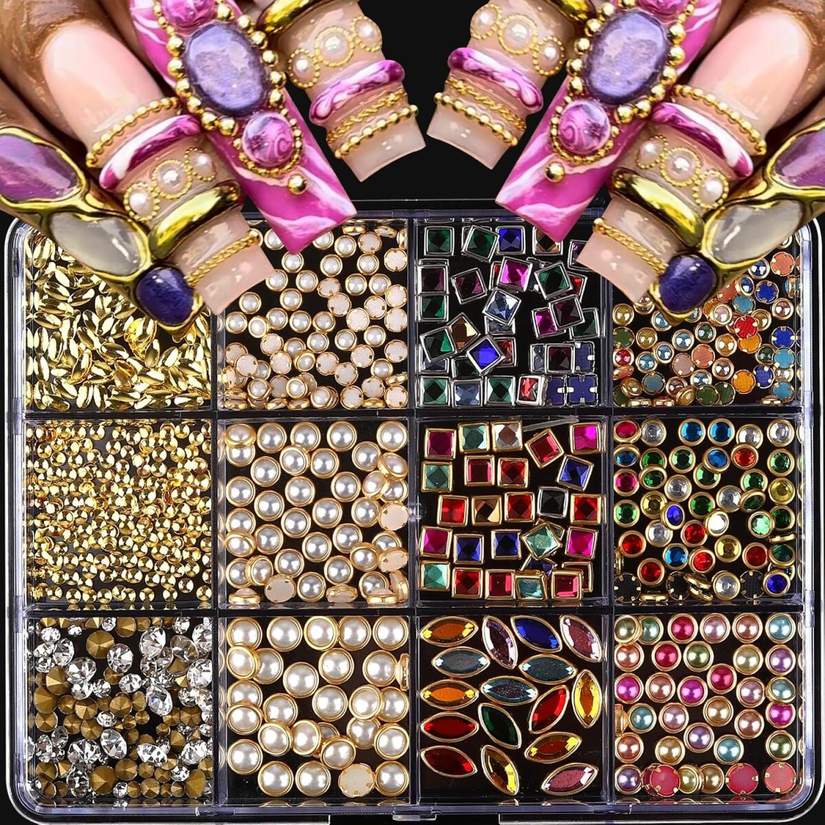 Nail Art Valentines Day - 1 kutu hafif lüks parlak tırnak