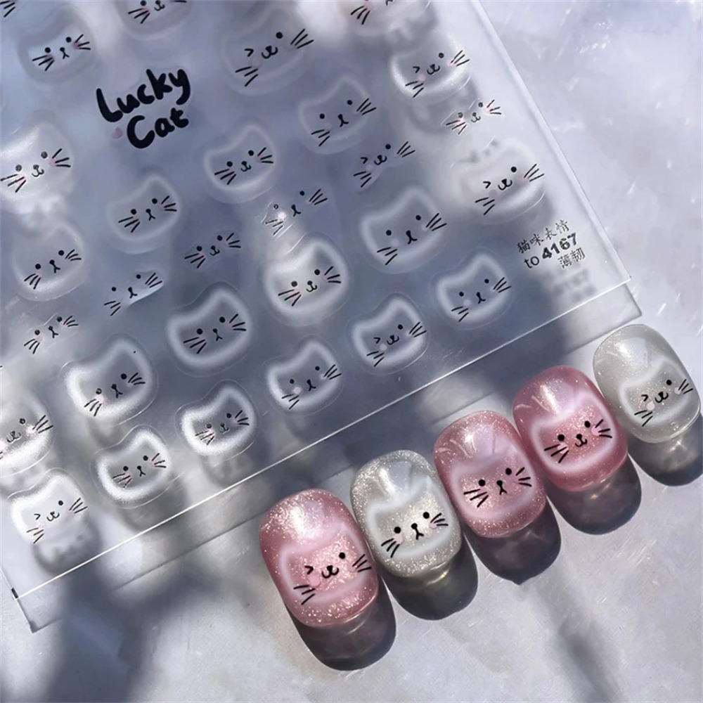 Nail Art Pink - 120 Parça 5-Set Şeker Çocuklar Basmalı