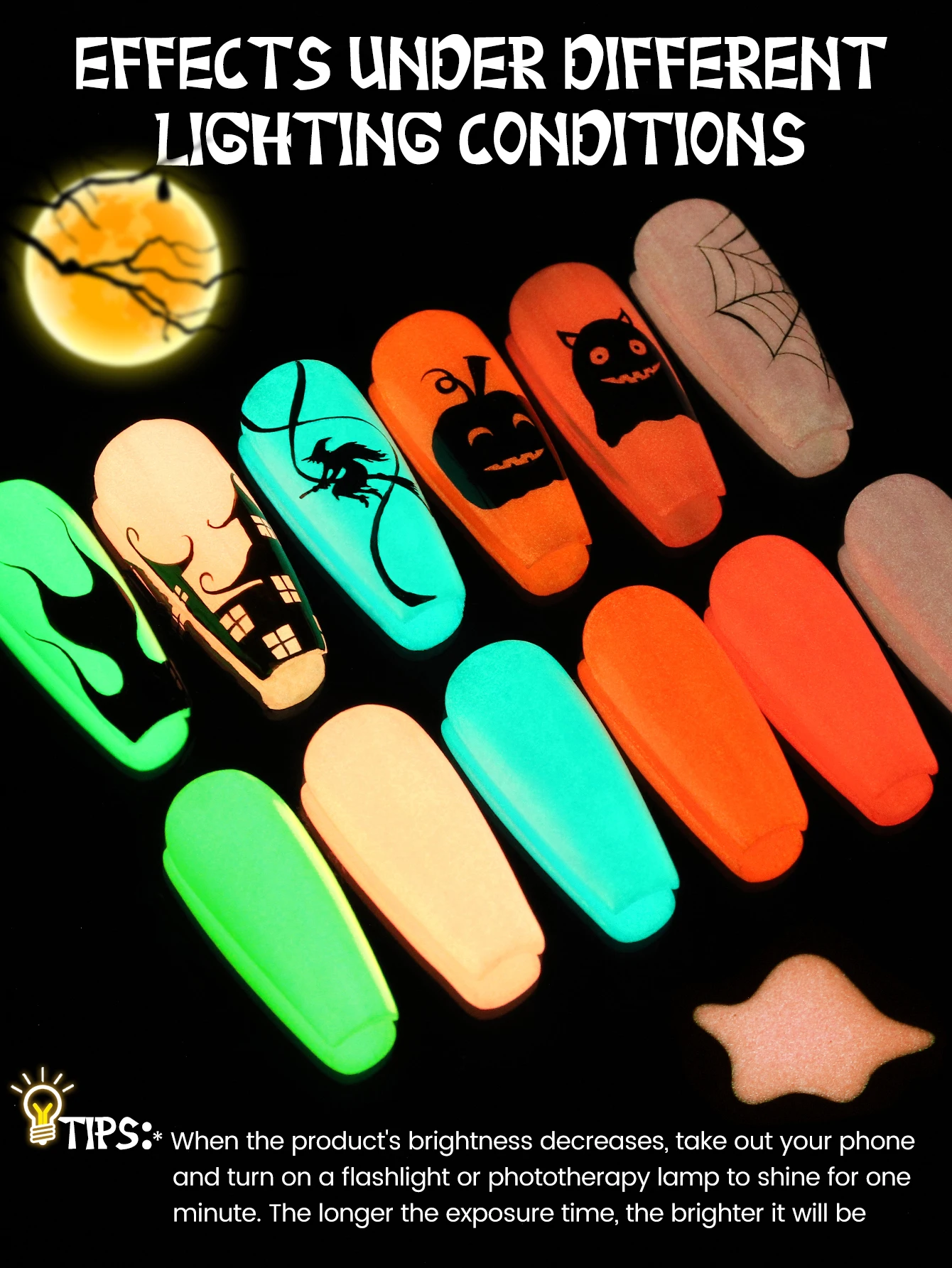 YOKEFELLOW Karanlıkta Glow Jel - Nail Art Orange incelemesi ve fiyatı