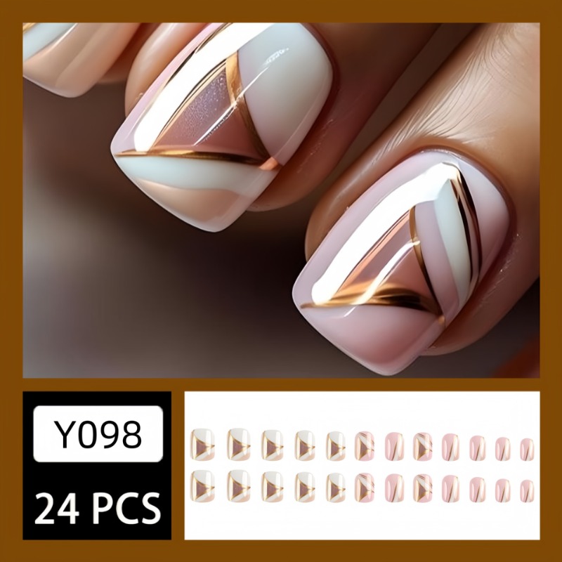 24 adet/takım sevimli tatlı kı - Nail Art Press On incelemesi ve fiyatı