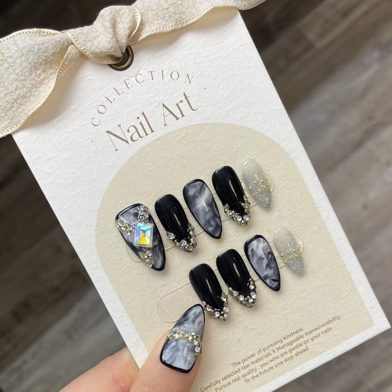 El yapımı çivi üzerinde basın  - Nail Art Pink incelemesi ve fiyatı