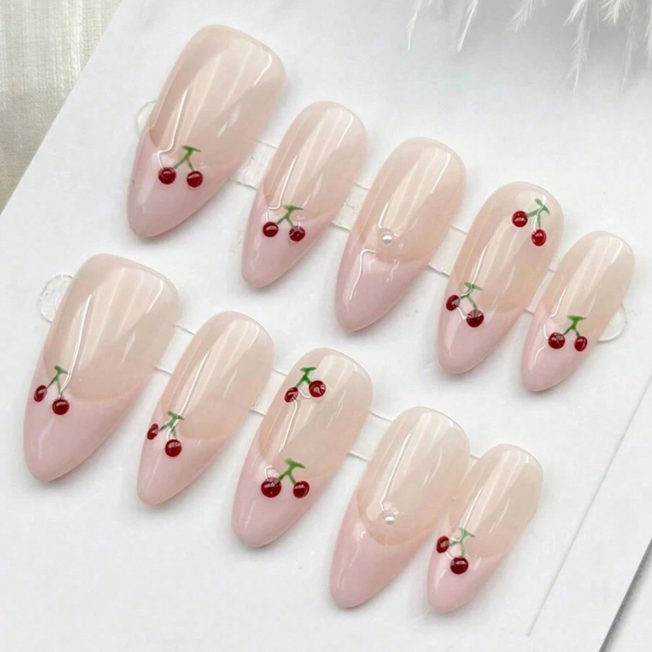 10 adet Orta Boy Badem Rengi P - Nail Art Pink incelemesi ve fiyatı