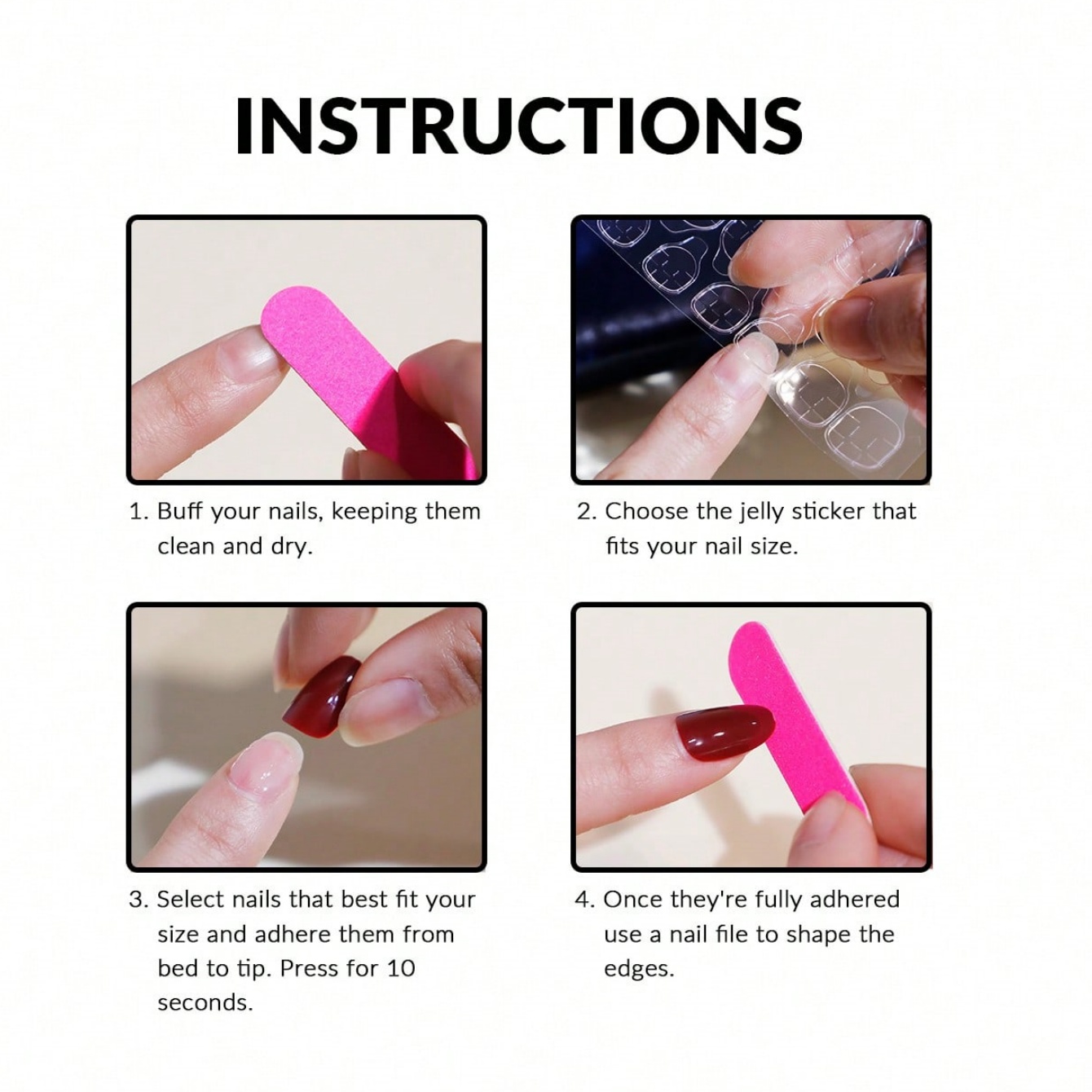 10 adet Orta Boy Badem Rengi P - Nail Art Pink incelemesi ve fiyatı