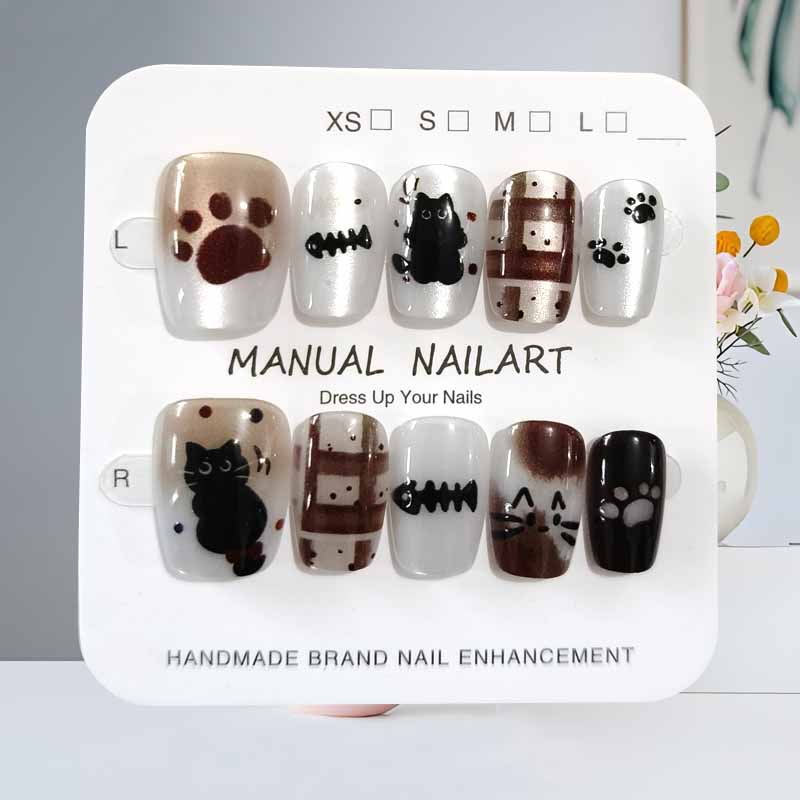 10 Adet Sevimli Karikatür Siya - Nail Art Pink incelemesi ve fiyatı